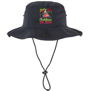 Just A Girl Who Loves Christmas In July Flamingo Legacy Cool Fit Booney Bucket Hat