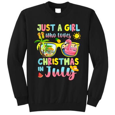 Just A Girl Who Loves Christmas In July Summer Sweatshirt