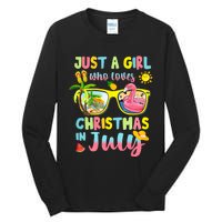 Just A Girl Who Loves Christmas In July Summer Tall Long Sleeve T-Shirt