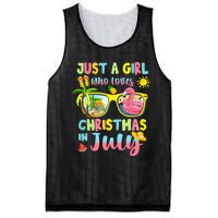 Just A Girl Who Loves Christmas In July Summer Mesh Reversible Basketball Jersey Tank