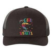 Just A Girl Who Loves Snakes Snake Gift Yupoong Adult 5-Panel Trucker Hat