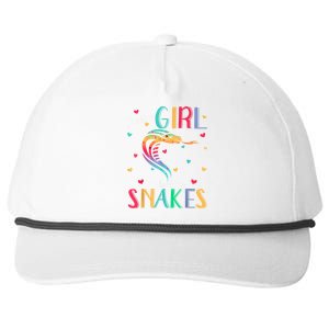 Just A Girl Who Loves Snakes Snake Gift Snapback Five-Panel Rope Hat