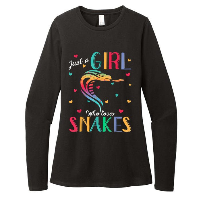 Just A Girl Who Loves Snakes Snake Gift Womens CVC Long Sleeve Shirt