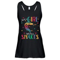 Just A Girl Who Loves Snakes Snake Gift Ladies Essential Flowy Tank