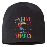 Just A Girl Who Loves Snakes Snake Gift Sustainable Beanie