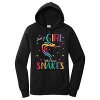 Just A Girl Who Loves Snakes Snake Gift Women's Pullover Hoodie