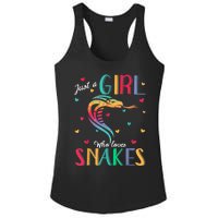 Just A Girl Who Loves Snakes Snake Gift Ladies PosiCharge Competitor Racerback Tank