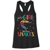 Just A Girl Who Loves Snakes Snake Gift Women's Racerback Tank