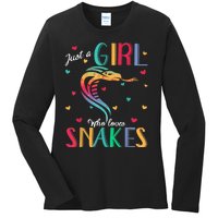 Just A Girl Who Loves Snakes Snake Gift Ladies Long Sleeve Shirt