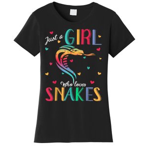 Just A Girl Who Loves Snakes Snake Gift Women's T-Shirt