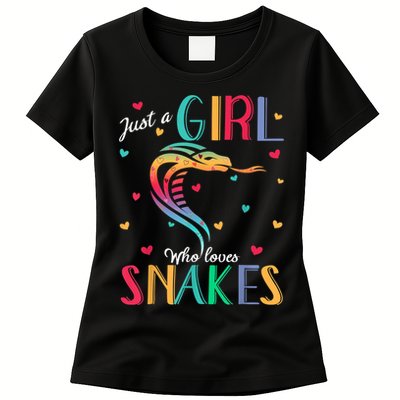Just A Girl Who Loves Snakes Snake Gift Women's T-Shirt