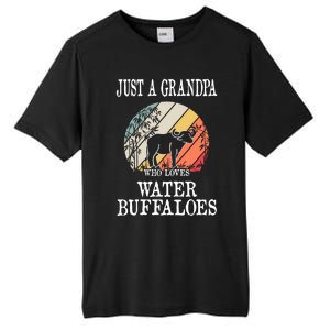 Just A Grandpa Who Loves Water Buffaloes Cool Gift Tall Fusion ChromaSoft Performance T-Shirt