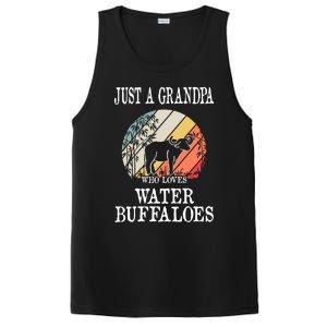 Just A Grandpa Who Loves Water Buffaloes Cool Gift PosiCharge Competitor Tank