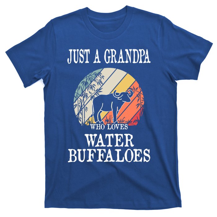 Just A Grandpa Who Loves Water Buffaloes Cool Gift T-Shirt