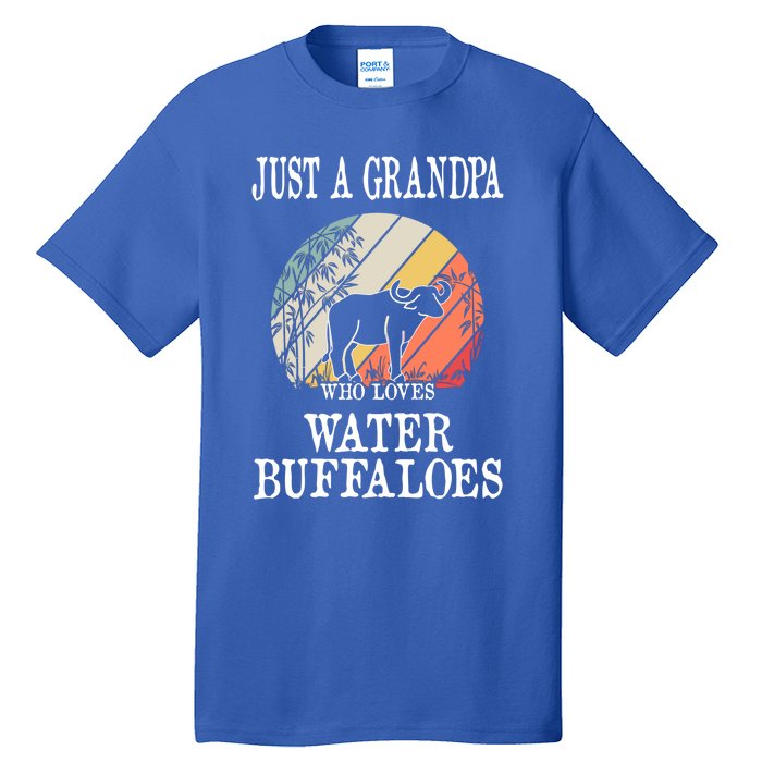 Just A Grandpa Who Loves Water Buffaloes Cool Gift Tall T-Shirt