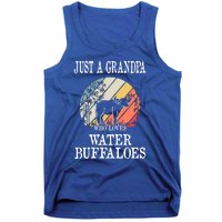 Just A Grandpa Who Loves Water Buffaloes Cool Gift Tank Top