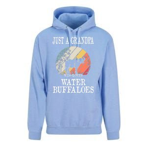 Just A Grandpa Who Loves Water Buffaloes Cool Gift Unisex Surf Hoodie