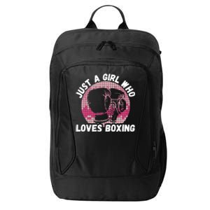 Just A Girl Who Loves Boxing, Female Boxer City Backpack