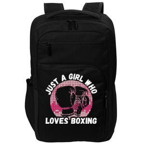 Just A Girl Who Loves Boxing, Female Boxer Impact Tech Backpack