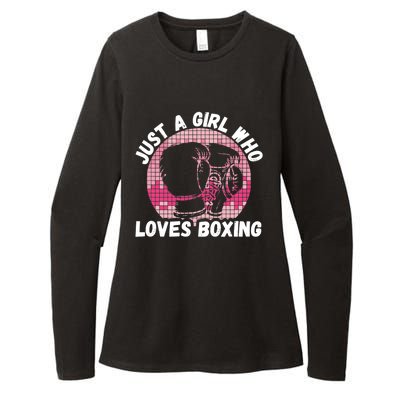 Just A Girl Who Loves Boxing, Female Boxer Womens CVC Long Sleeve Shirt