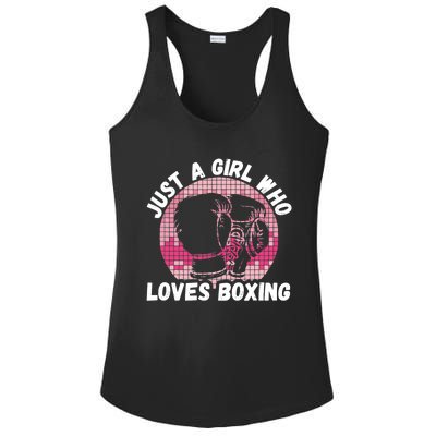 Just A Girl Who Loves Boxing, Female Boxer Ladies PosiCharge Competitor Racerback Tank