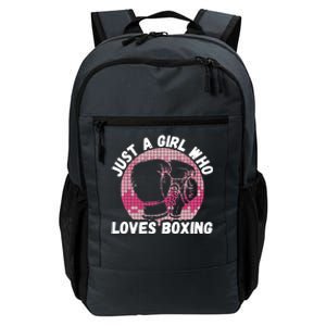 Just A Girl Who Loves Boxing, Female Boxer Daily Commute Backpack