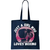 Just A Girl Who Loves Boxing, Female Boxer Tote Bag