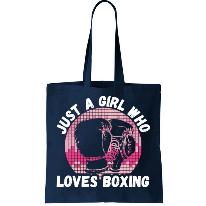 Just A Girl Who Loves Boxing, Female Boxer Tote Bag