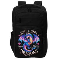 Just A Girl Who Loves Dragons Cute Dragon Impact Tech Backpack