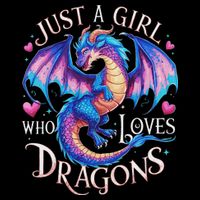 Just A Girl Who Loves Dragons Cute Dragon 16 in Basic Backpack