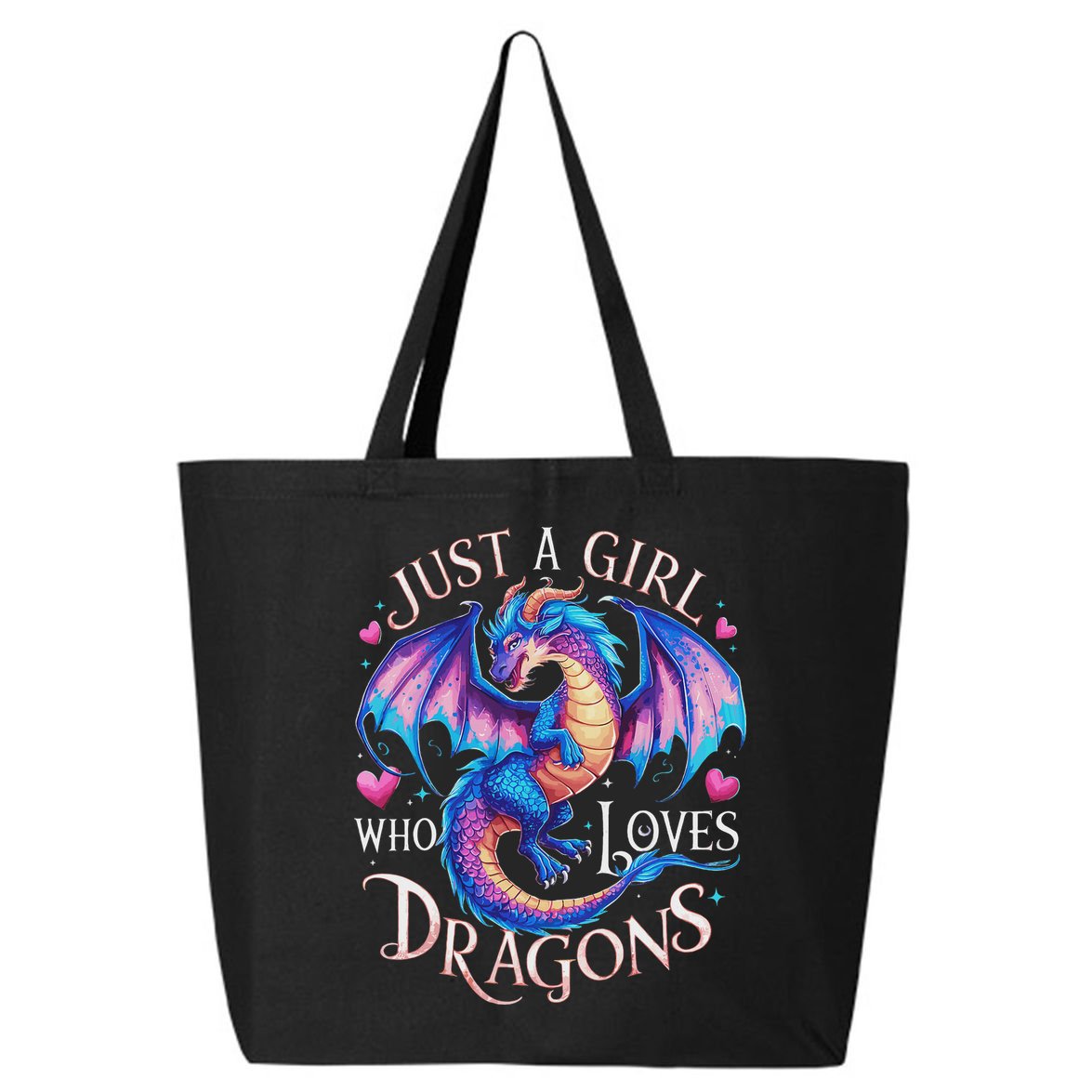 Just A Girl Who Loves Dragons Cute Dragon 25L Jumbo Tote