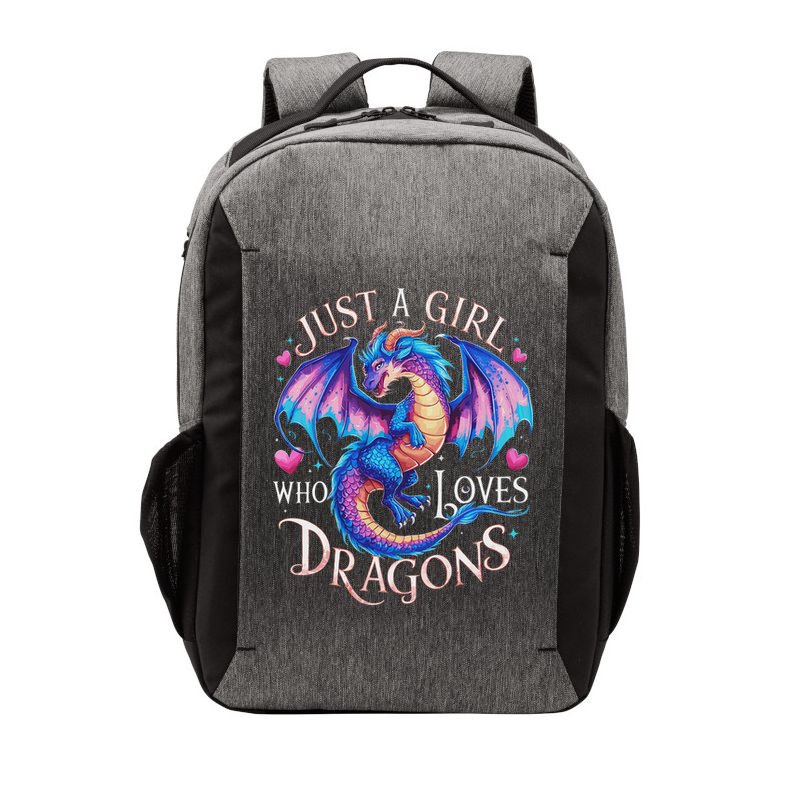 Just A Girl Who Loves Dragons Cute Dragon Vector Backpack