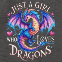 Just A Girl Who Loves Dragons Cute Dragon Vector Backpack