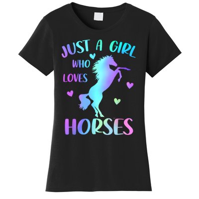 Just A Girl Who Loves Horses Women's T-Shirt