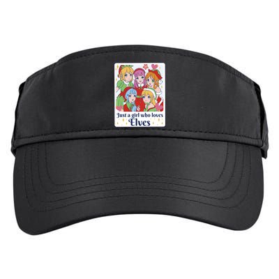 Just A Girl Who Loves Elves Anime Christmas Adult Drive Performance Visor
