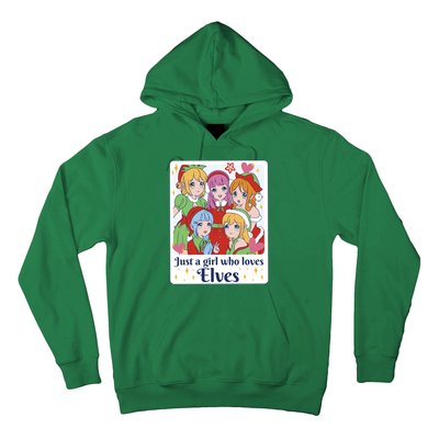 Just A Girl Who Loves Elves Anime Christmas Hoodie