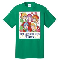 Just A Girl Who Loves Elves Anime Christmas Tall T-Shirt