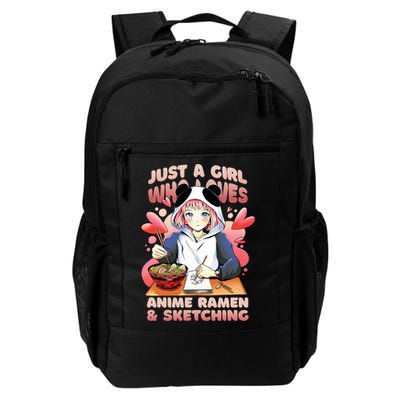 Just A Girl Who Loves Anime Ramen And Sketching Backpack