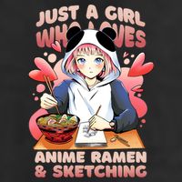 Just A Girl Who Loves Anime Ramen And Sketching Adult Drive Performance Visor