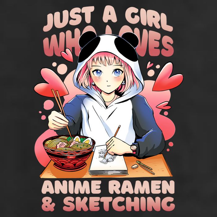 Just A Girl Who Loves Anime Ramen And Sketching Adult Drive Performance Visor