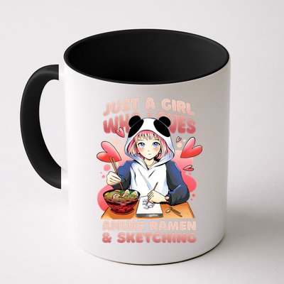 Just A Girl Who Loves Anime Ramen And Sketching Mug