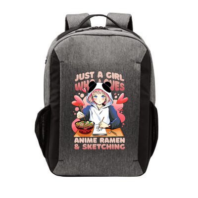 Just A Girl Who Loves Anime Ramen And Sketching Vector Backpack