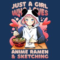 Just A Girl Who Loves Anime Ramen And Sketching Sustainable Bucket Hat