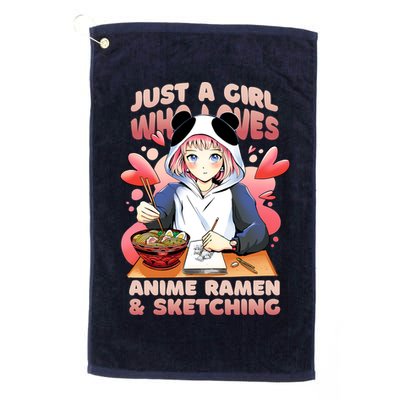 Just A Girl Who Loves Anime Ramen And Sketching Golf Towel