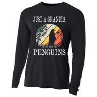 Just A Grandpa Who Loves Penguins Cooling Performance Long Sleeve Crew