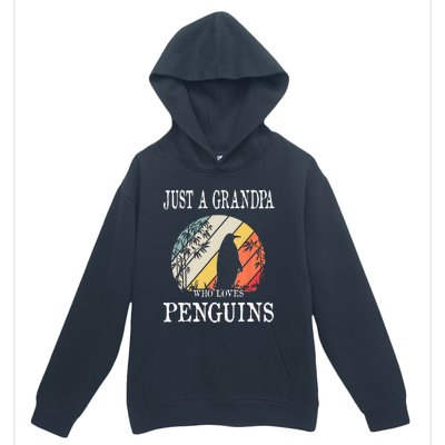 Just A Grandpa Who Loves Penguins Urban Pullover Hoodie