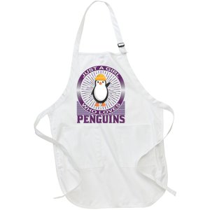 Just A Girl Who Loves Penguins Full-Length Apron With Pockets