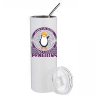 Just A Girl Who Loves Penguins Stainless Steel Tumbler