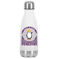 Just A Girl Who Loves Penguins Stainless Steel Insulated Water Bottle