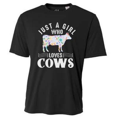 Just A Girl Who Loves Cows Cooling Performance Crew T-Shirt